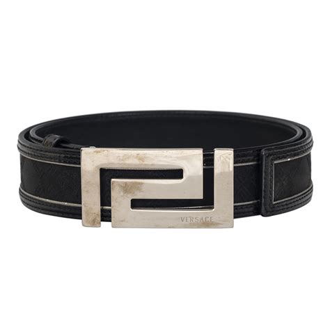 all silver versace belt|Versace men's belts on clearance.